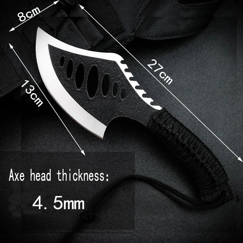 Portable Camping Axe & Knife Set, Full Tang 58HRC Non-Slip