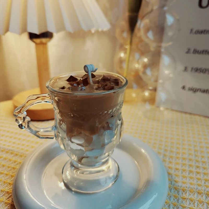 Soy Wax Iced Coffee Candle – Handmade Aromatherapy Decor