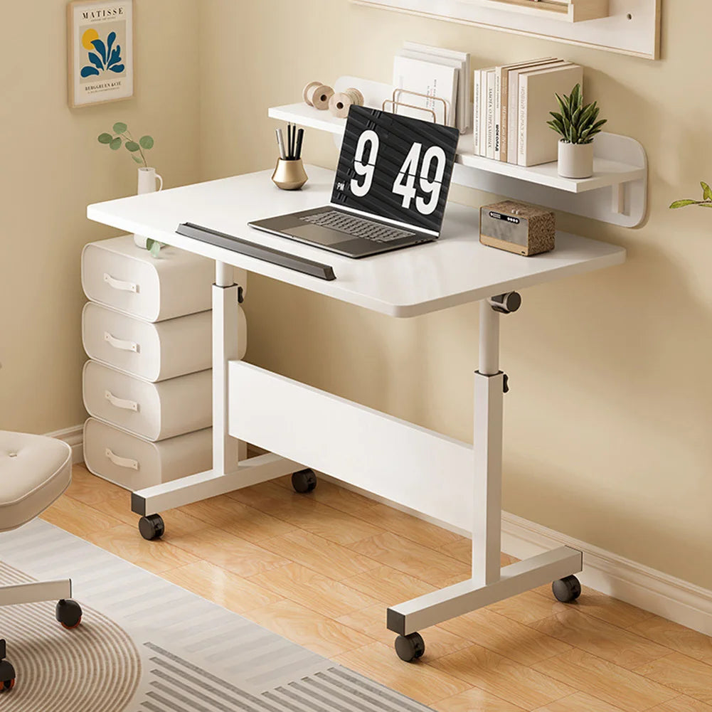 Adjustable Mobile Standing Desk with Wheels – 80x40cm