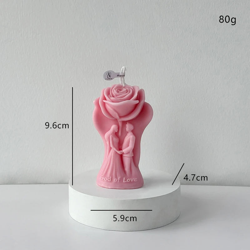 Rose Candle Decor - Romantic DIY for Valentine & Wedding