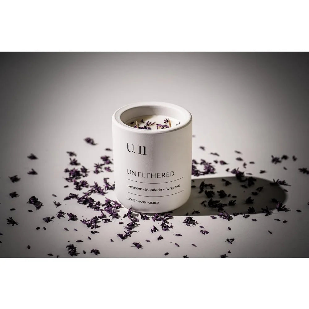 Lavender Mandarin Cedarwood Luxury Hand-Poured Candle USA