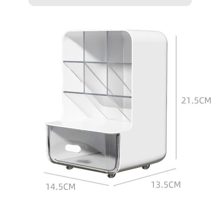 Inclined Pen Holder Student Writing Desk Stationery Storage Box Large Capacity Office Desktop Sundries Rack