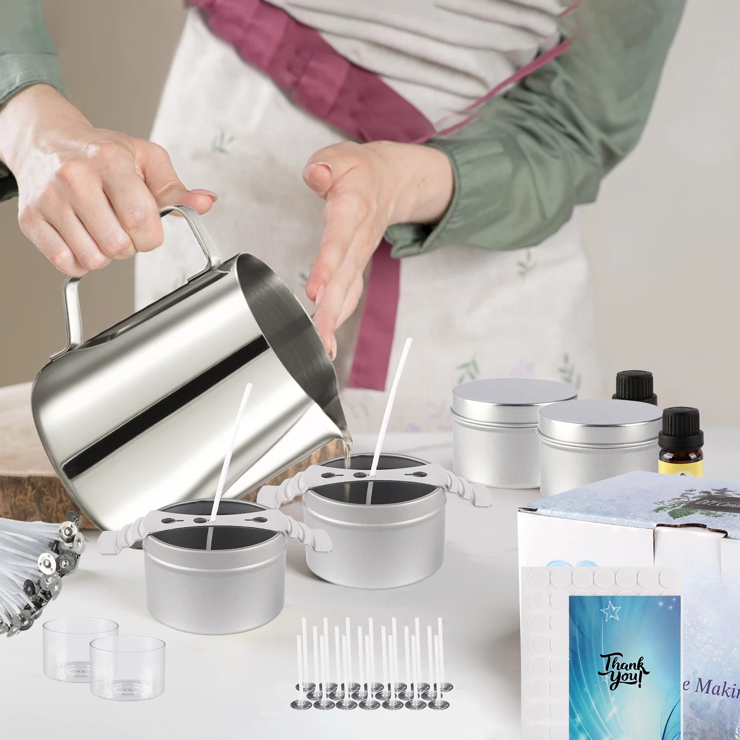 DIY Soy Candle Kit with Essential Oils – Handcrafted Aroma