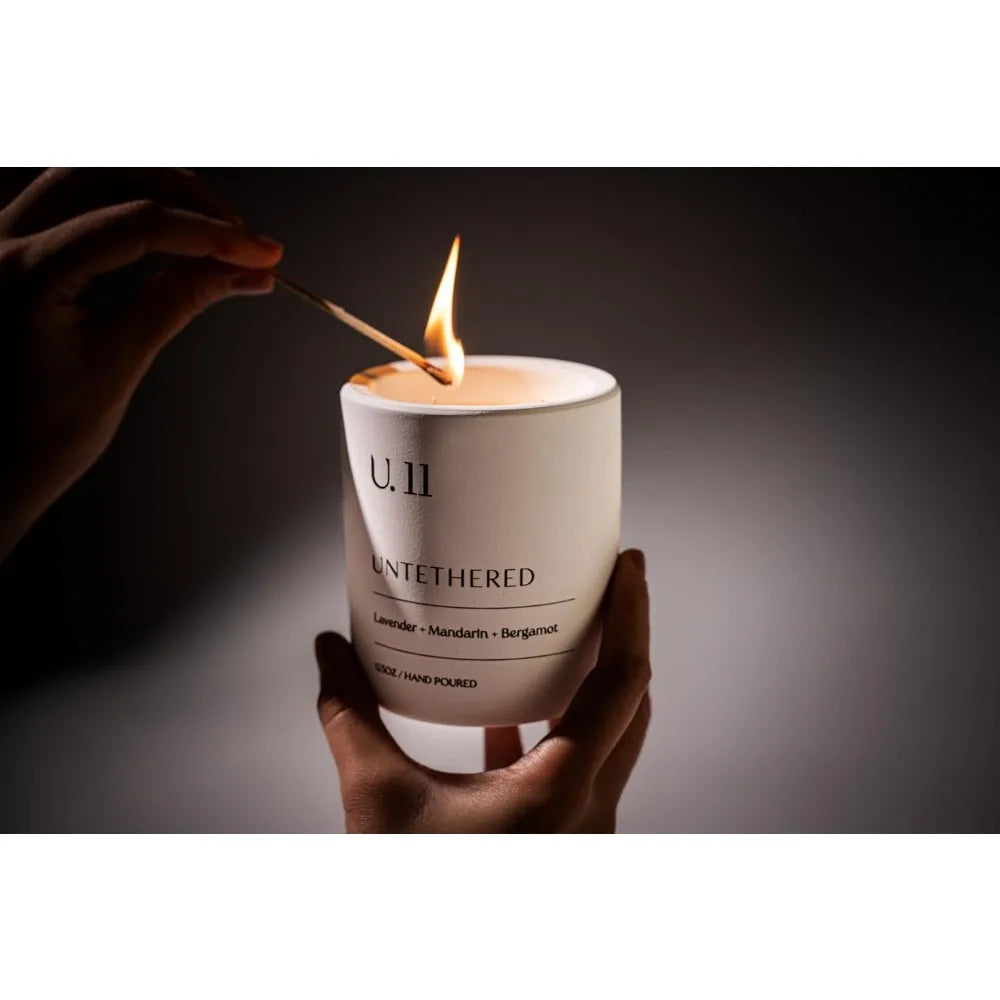 Lavender Mandarin Cedarwood Luxury Hand-Poured Candle USA