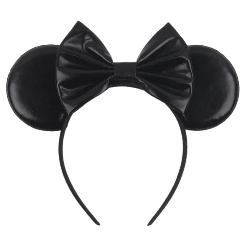 Disney Witch Bat Skeleton Ear Headband For Adults Kids Cosplay Halloween Hairband Women Girls Ghost Bows Party Hair Accessories