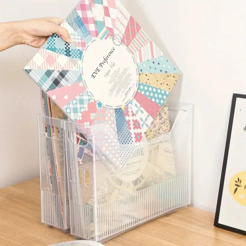Mobile Rolling Scrapbook Paper Organizer & Desk File Bin