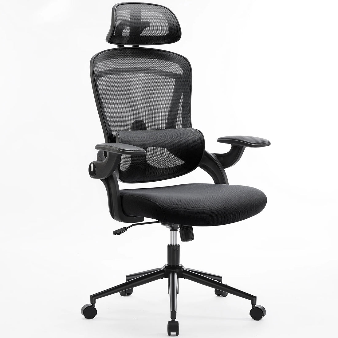 Ergonomic Mesh Office Chair with Flip-Up Arms