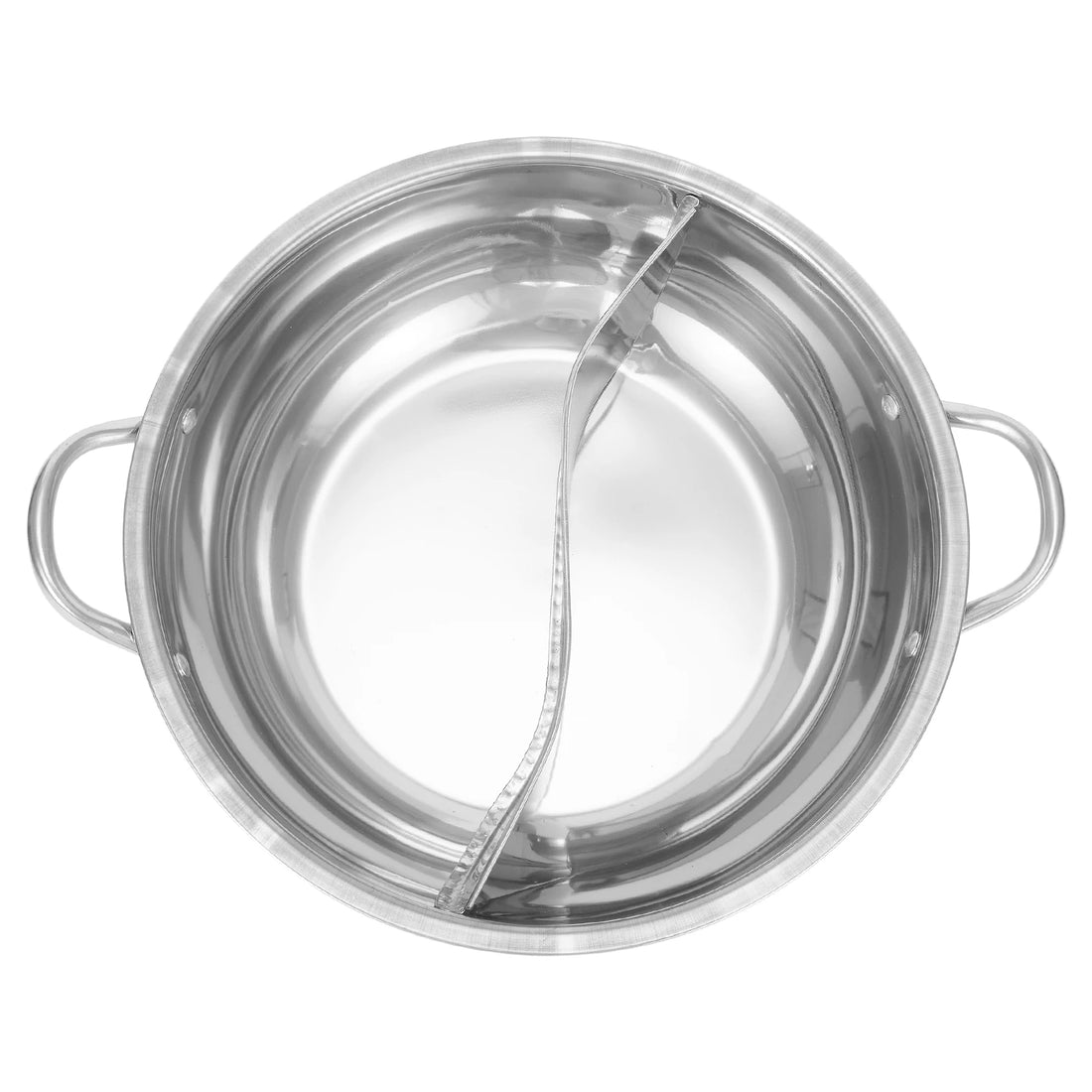 28cm Stainless Steel Double Hotpot Cooker for Gas Stove