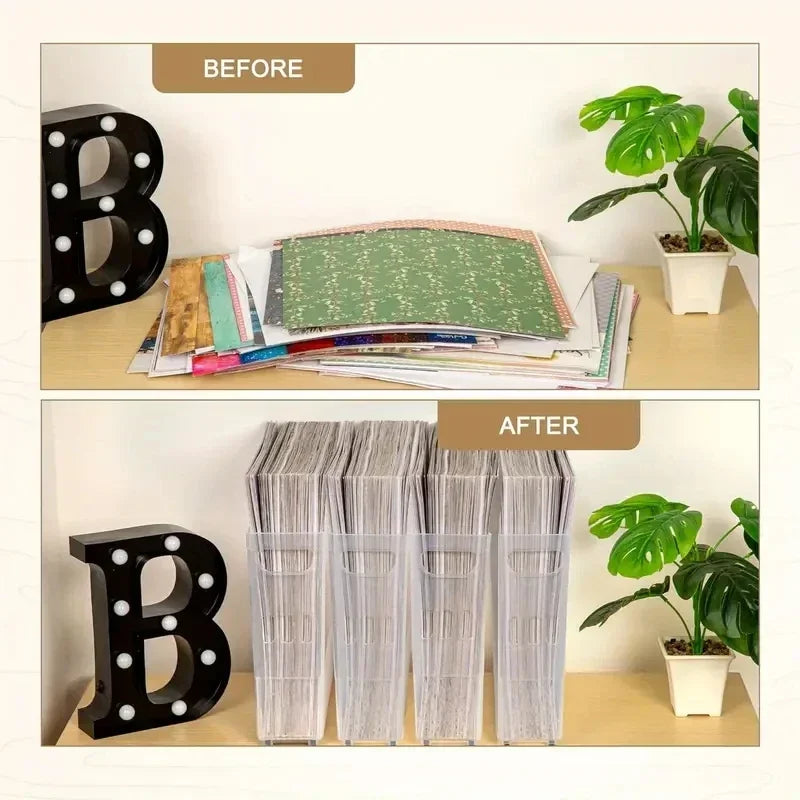 Mobile Rolling Scrapbook Paper Organizer & Desk File Bin