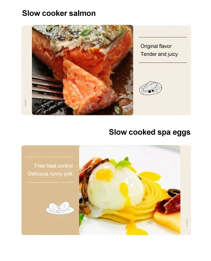 1800W Sous Vide Immersion Cooker LED Waterproof Precision