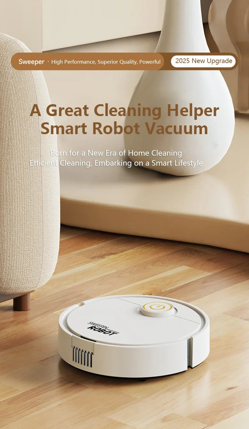 3-in-1 Smart Robot Vacuum Mop USB Rechargeable