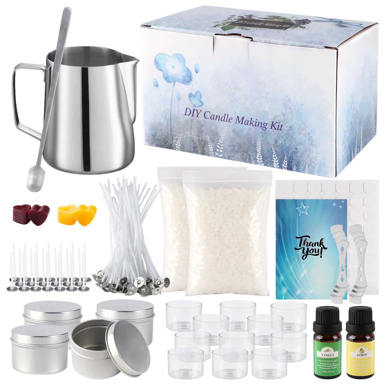 DIY Soy Candle Kit with Essential Oils – Handcrafted Aroma