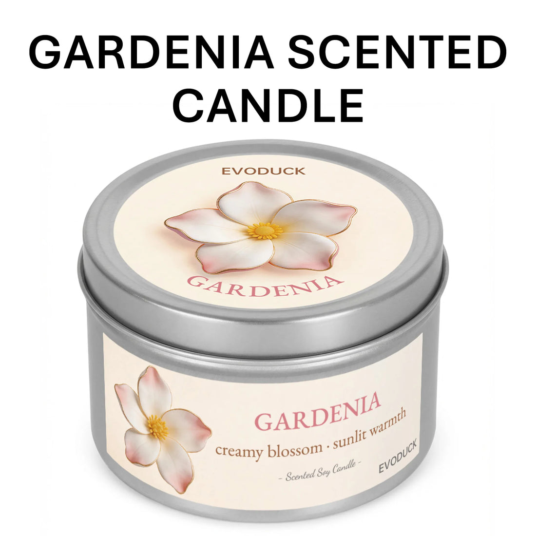 White Tea & Peony Candle – 3oz Soothing Gift for Women