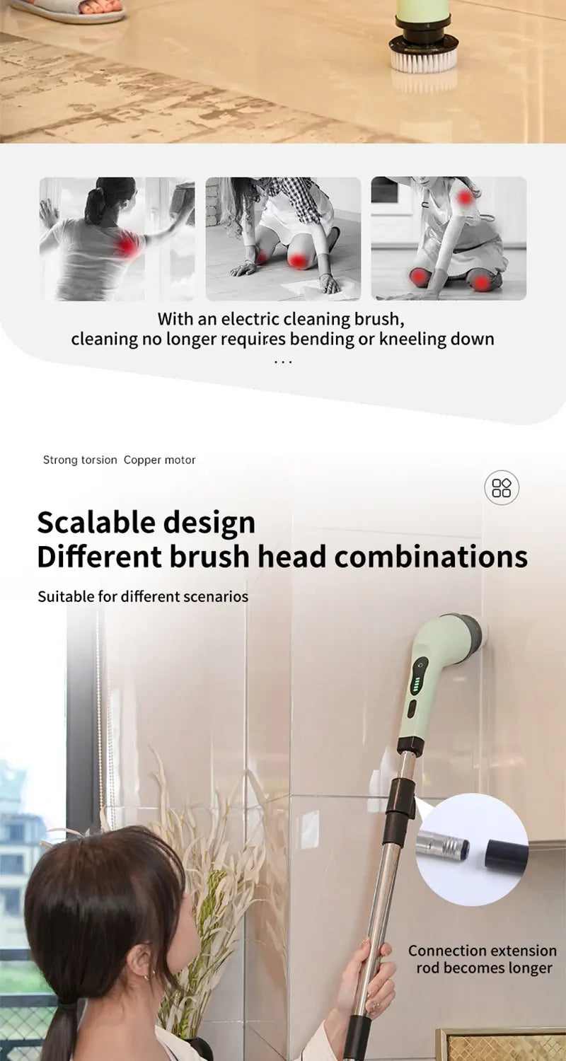 Cordless Electric Cleaning Brush