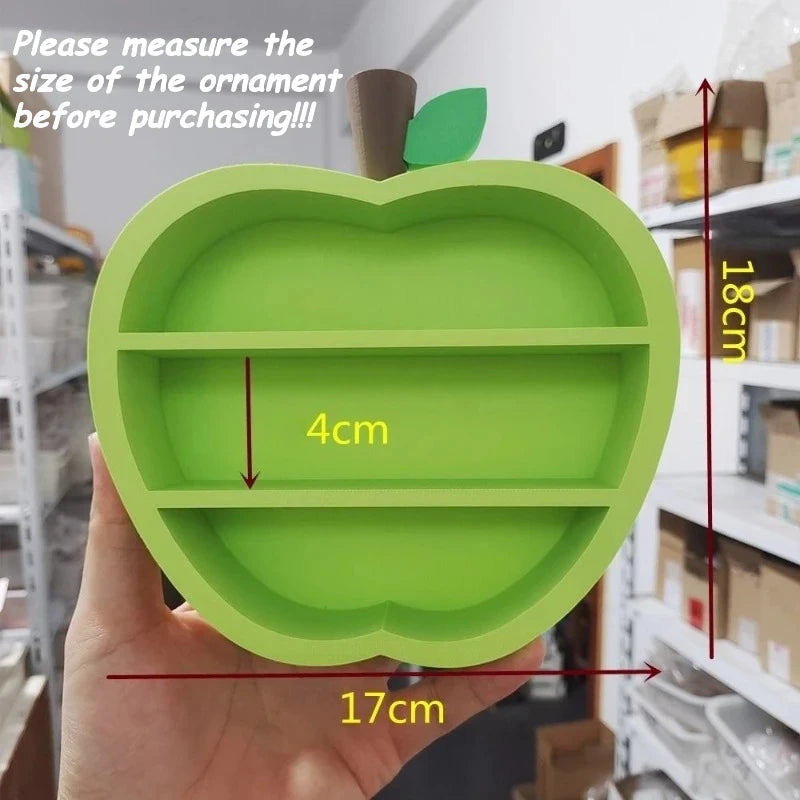 Kawaii Red Apple Mini Display Storage Box Creative Rack Storage Rack Desktop for Trendy Figure Pops Mart Blind Box Wholesales