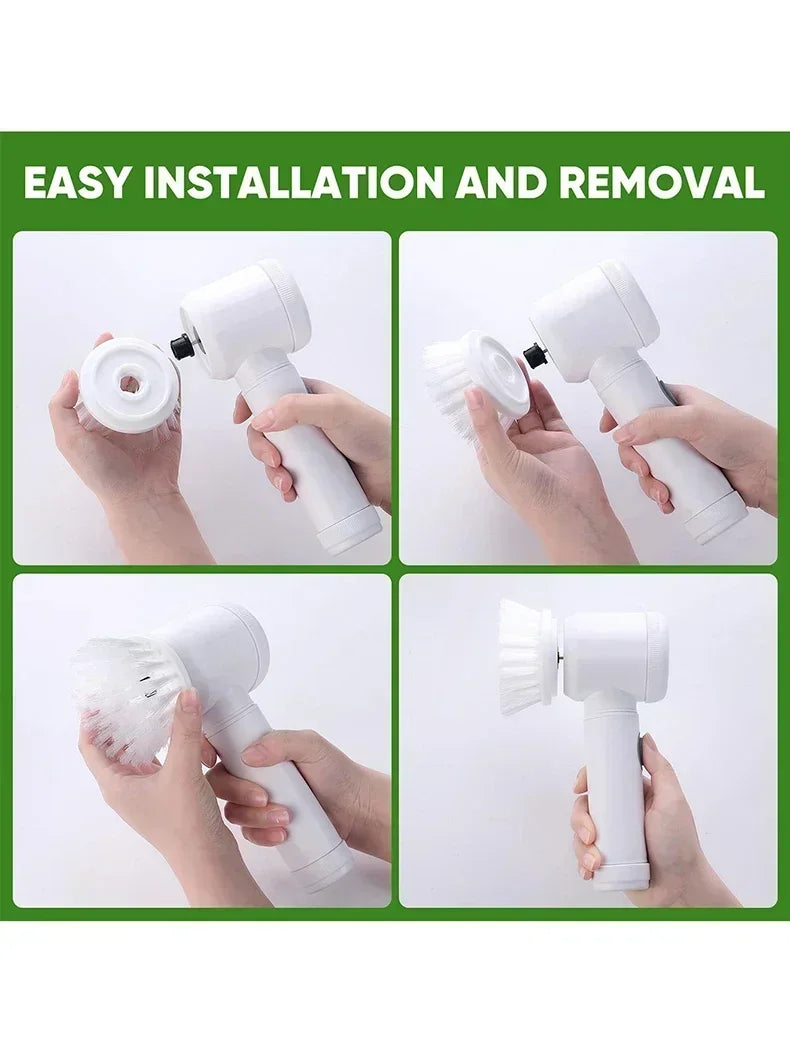 Electric Spin Scrubber (5 Heads)