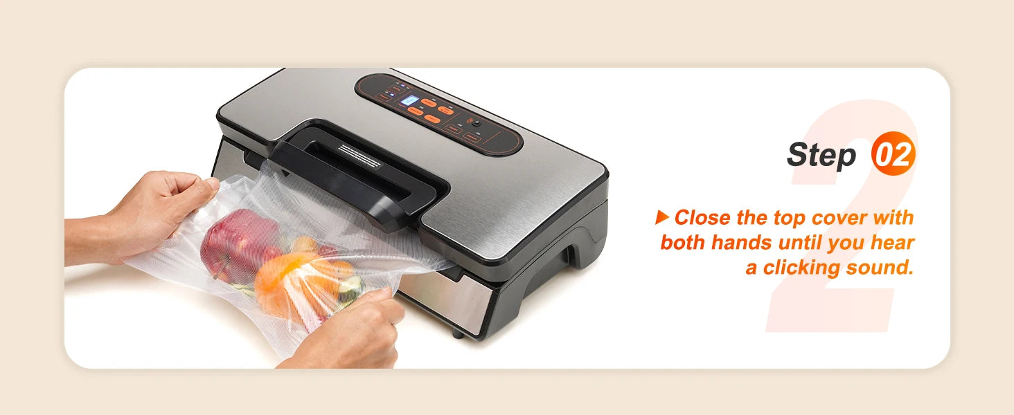 130W 90Kpa Vacuum Sealer Machine with 10 Bags Kitchen