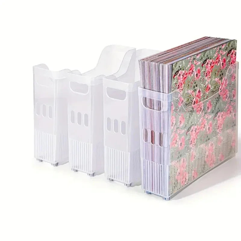 Mobile Rolling Scrapbook Paper Organizer & Desk File Bin