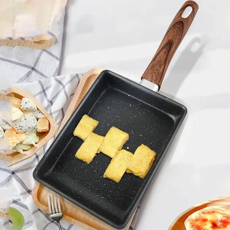 Non-Stick Tamagoyaki Pan Japanese Egg Skillet with Tools