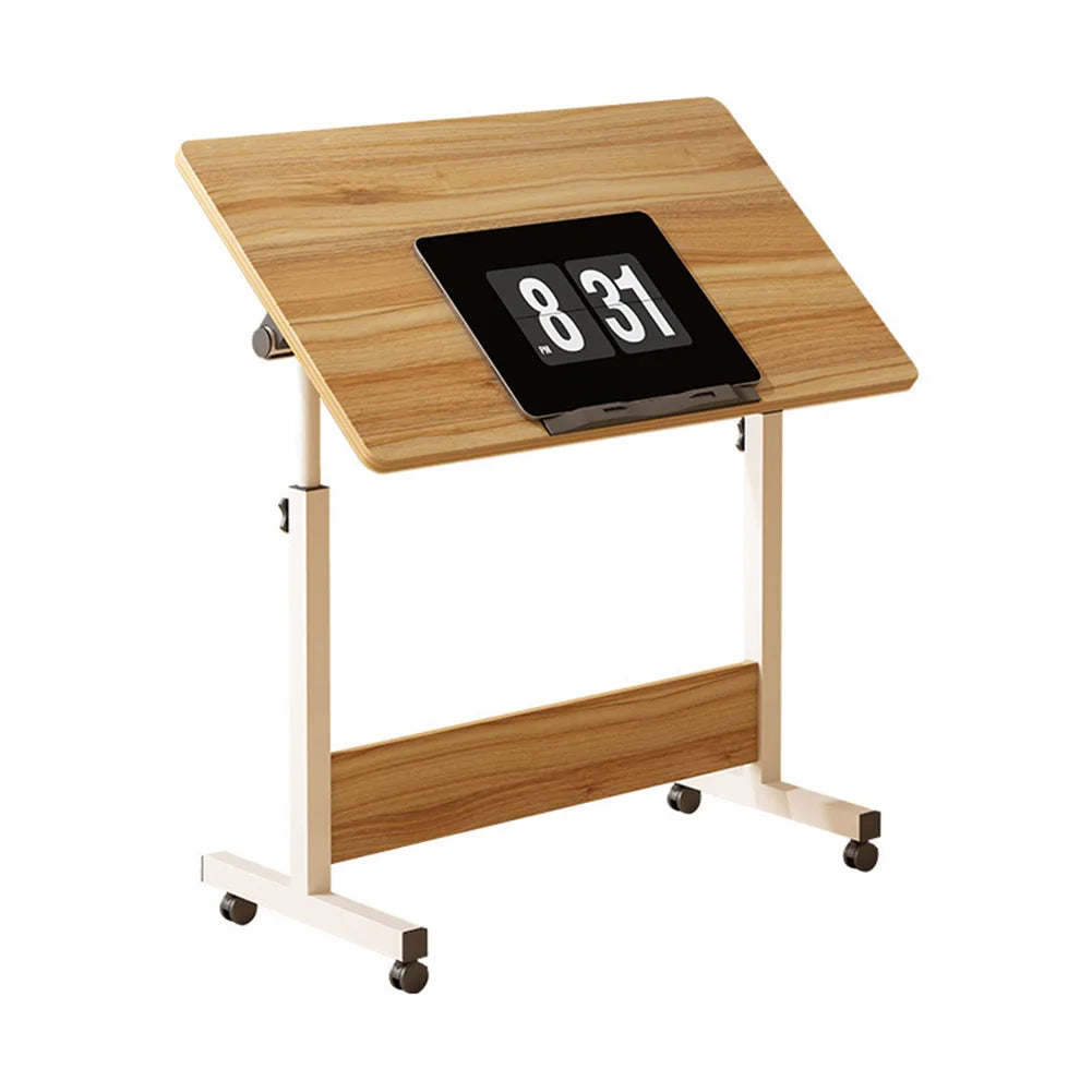 Adjustable Mobile Standing Desk with Wheels – 80x40cm