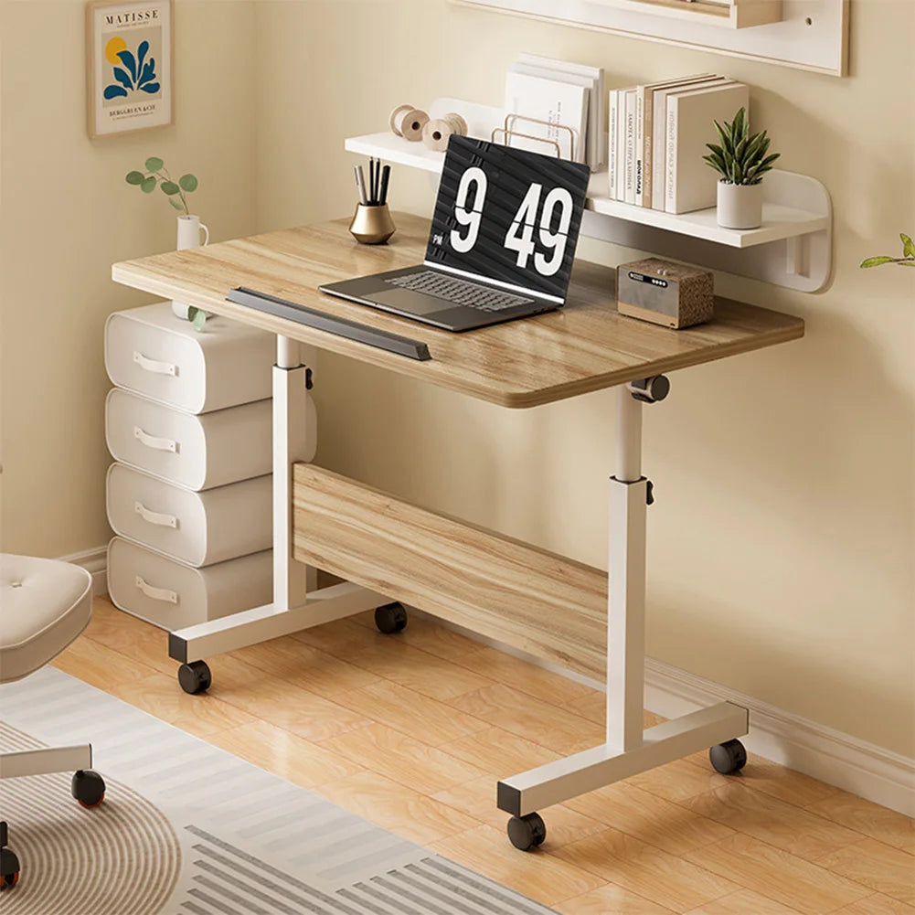 Adjustable Mobile Standing Desk with Wheels – 80x40cm