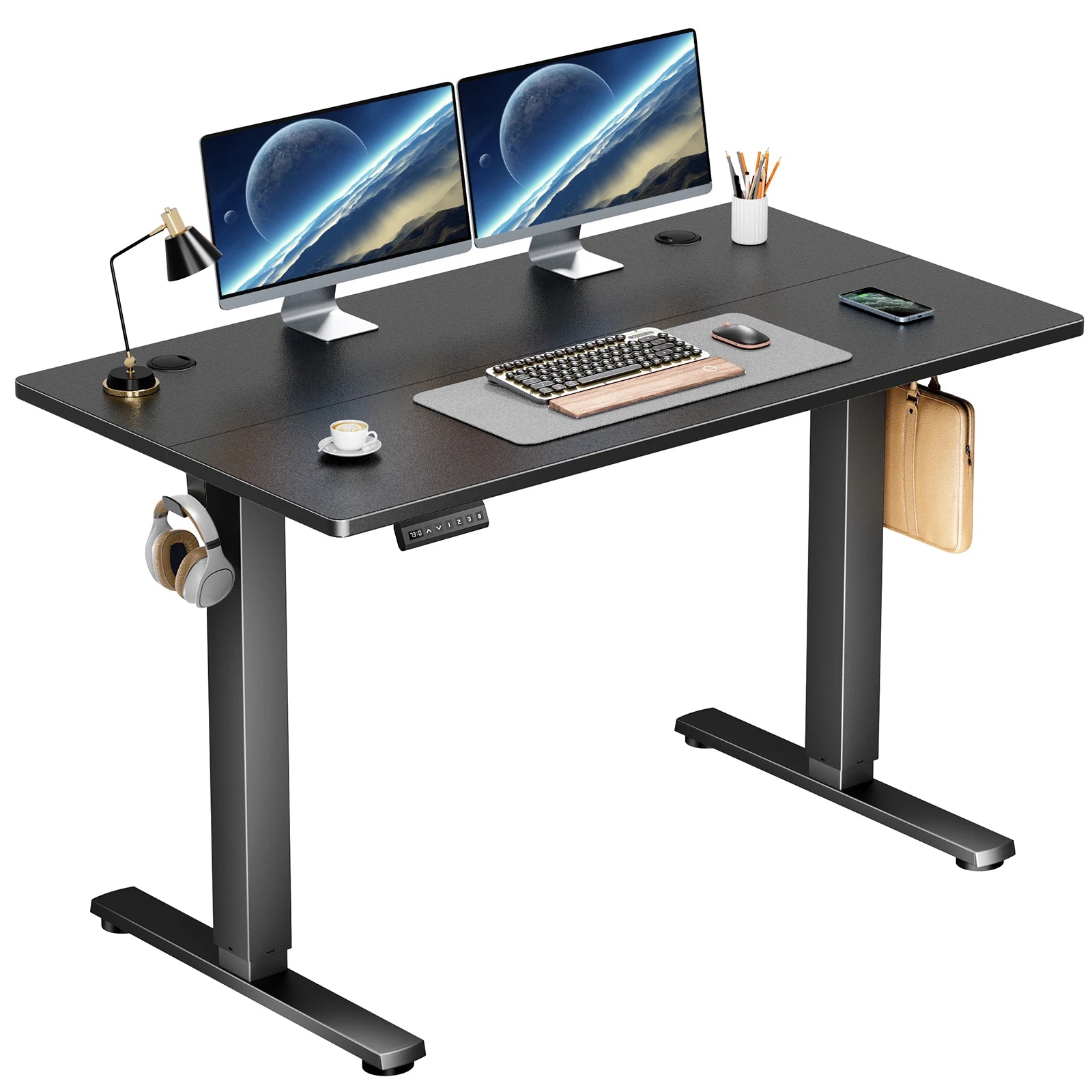 JHK 40x24 Adjustable Standing Desk – Sit & Stand Workstation