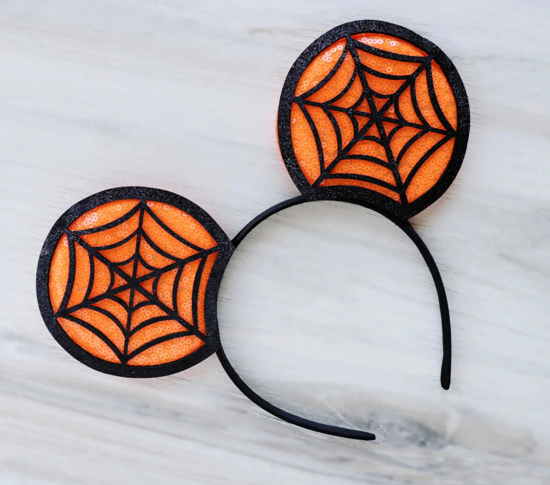 Disney Witch Bat Skeleton Ear Headband For Adults Kids Cosplay Halloween Hairband Women Girls Ghost Bows Party Hair Accessories