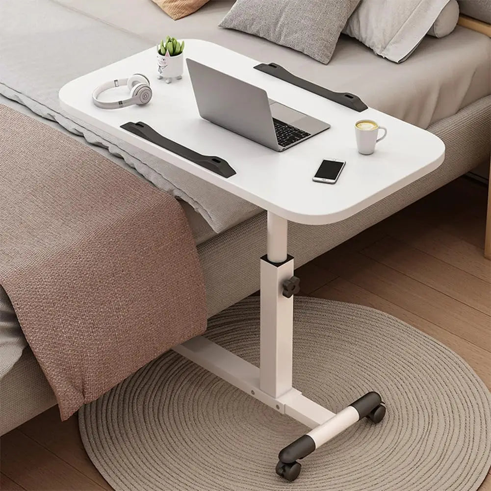 Adjustable Foldable Mobile Laptop Desk with Wheels