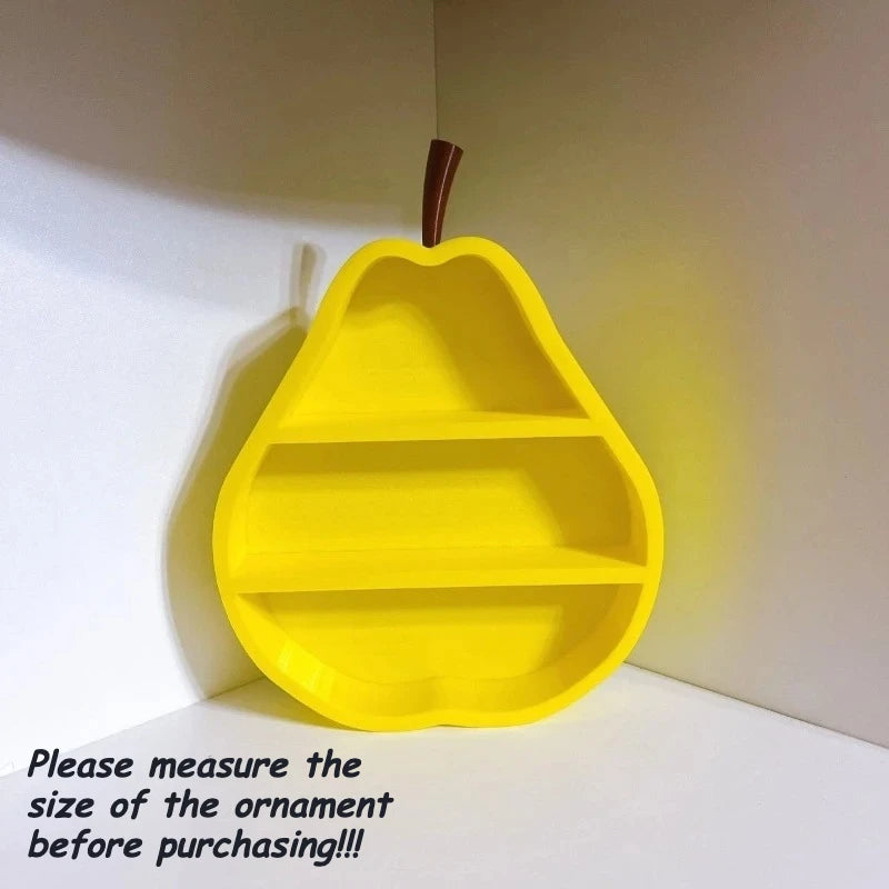 Kawaii Red Apple Mini Display Storage Box Creative Rack Storage Rack Desktop for Trendy Figure Pops Mart Blind Box Wholesales