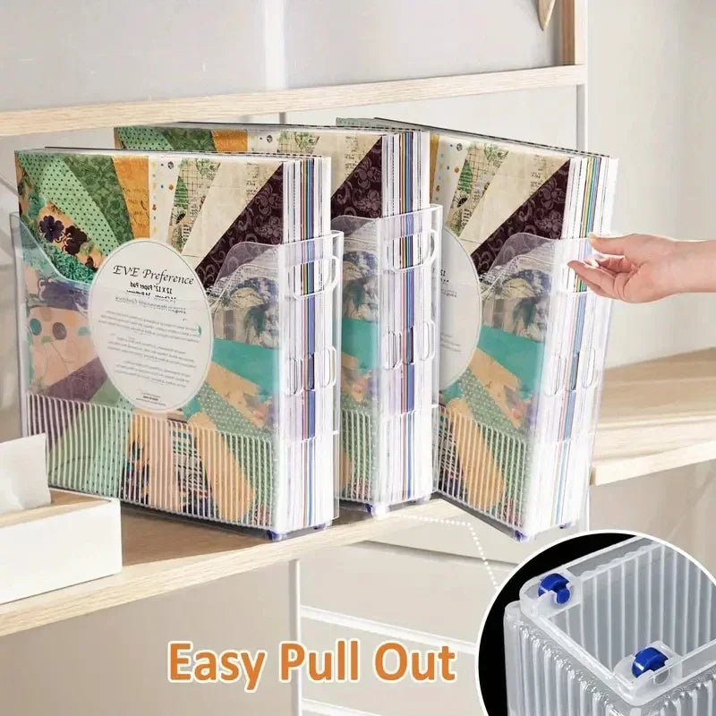 Mobile Rolling Scrapbook Paper Organizer & Desk File Bin