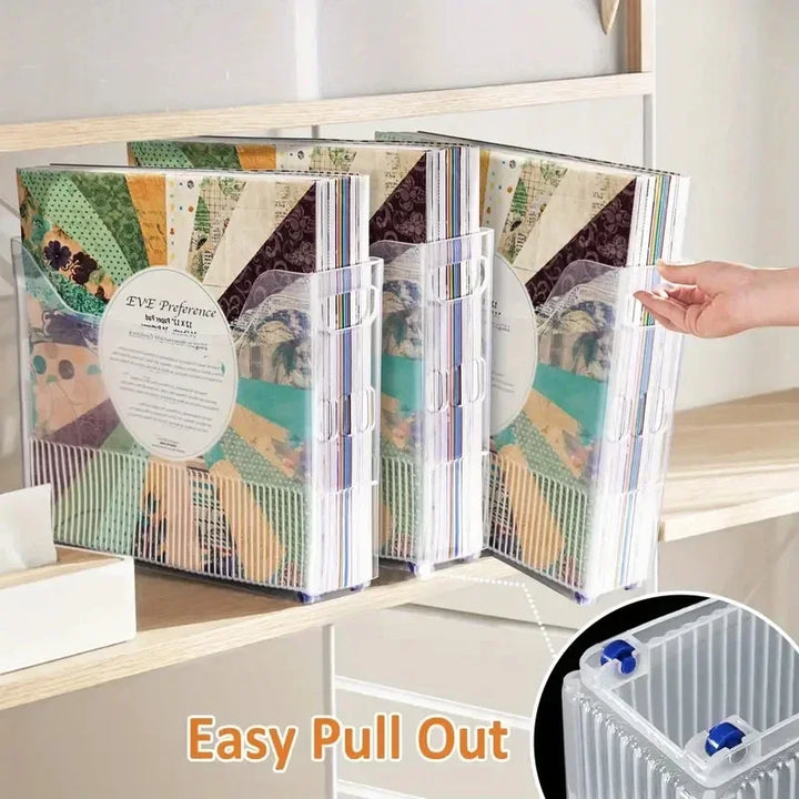 Mobile Rolling Scrapbook Paper Organizer & Desk File Bin