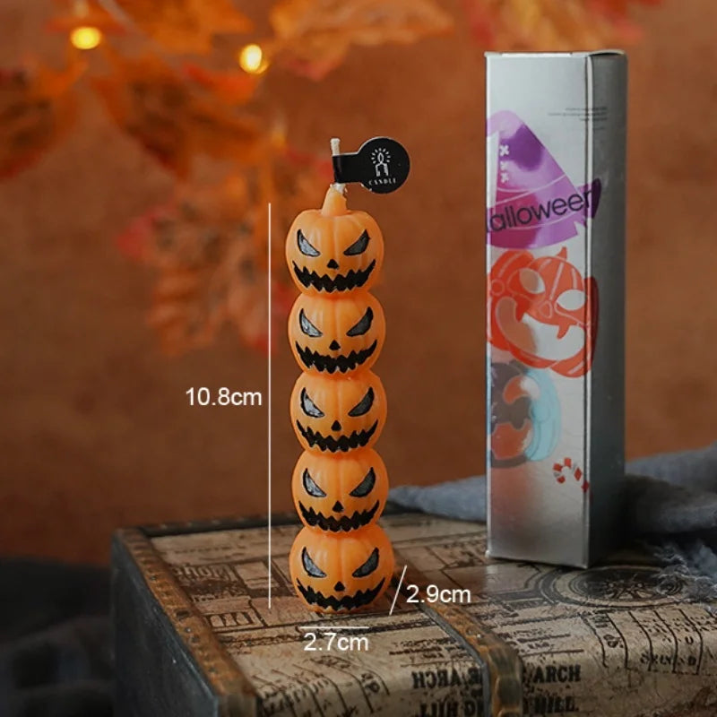 Halloween Aromatherapy Candles Spooky Skull Bone Fingers Pumpkin Candle 3D Flame Candles Festival Home Decoration Gifts