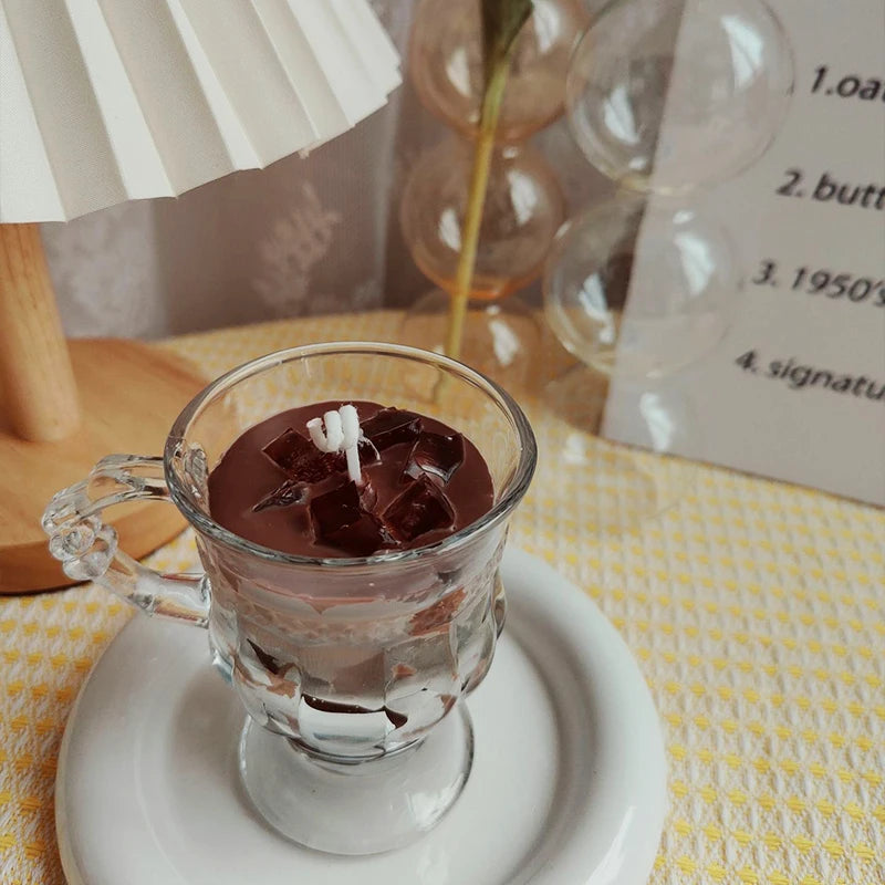 Soy Wax Iced Coffee Candle – Handmade Aromatherapy Decor