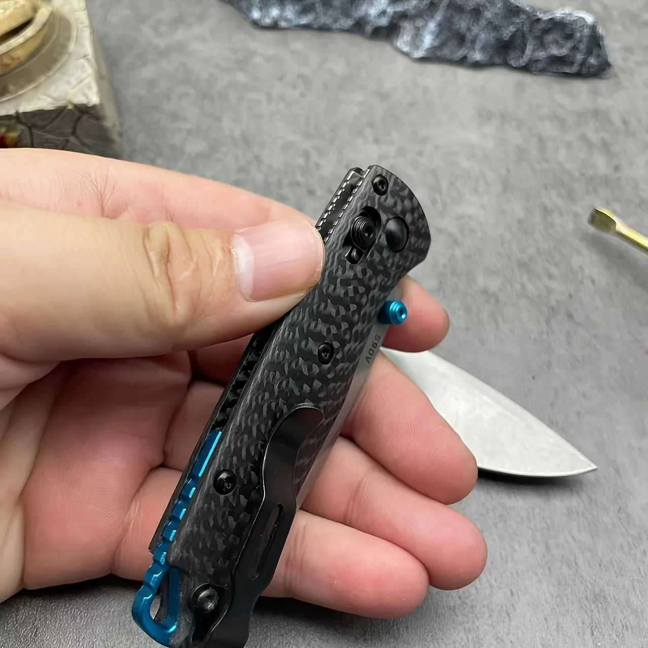 BM 535 Folding Knife S35V Blade Carbon Fiber Handle
