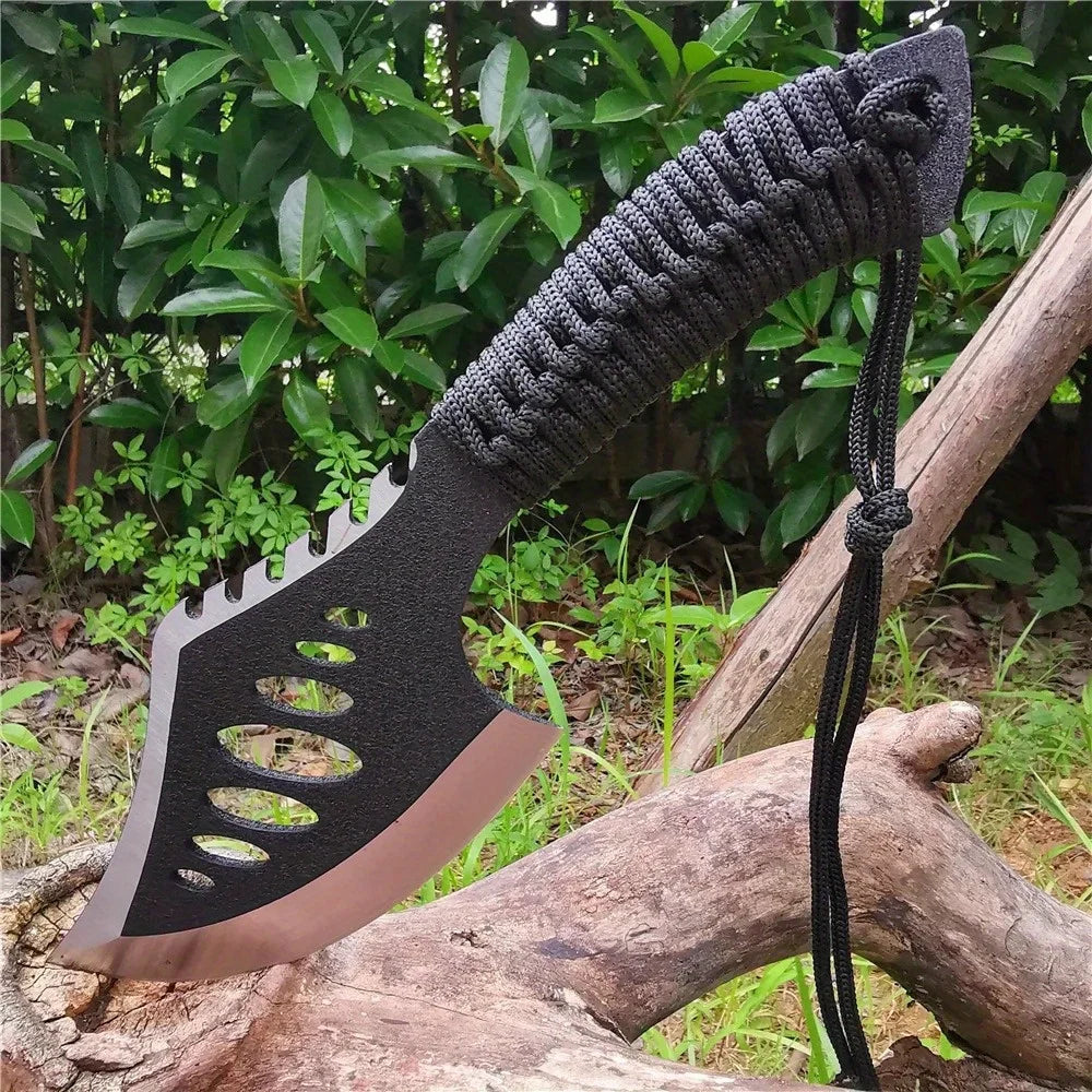 Portable Camping Axe & Knife Set, Full Tang 58HRC Non-Slip