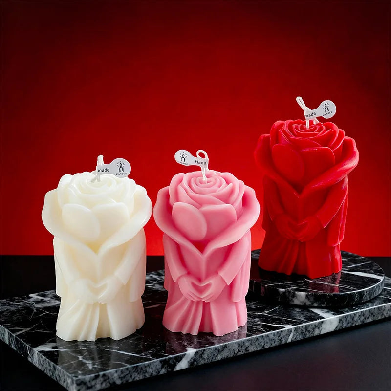 Rose Candle Decor - Romantic DIY for Valentine & Wedding