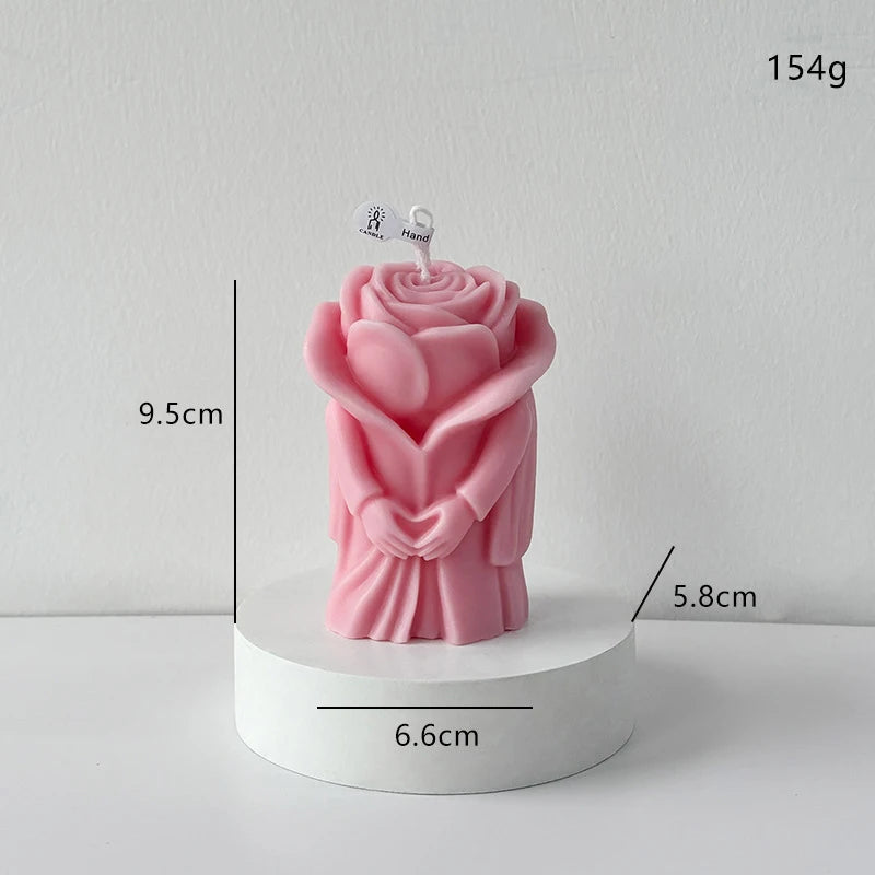 Rose Candle Decor - Romantic DIY for Valentine & Wedding