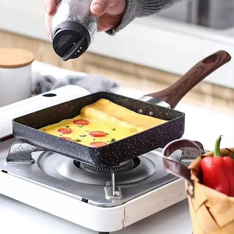 Non-Stick Tamagoyaki Pan Japanese Egg Skillet with Tools