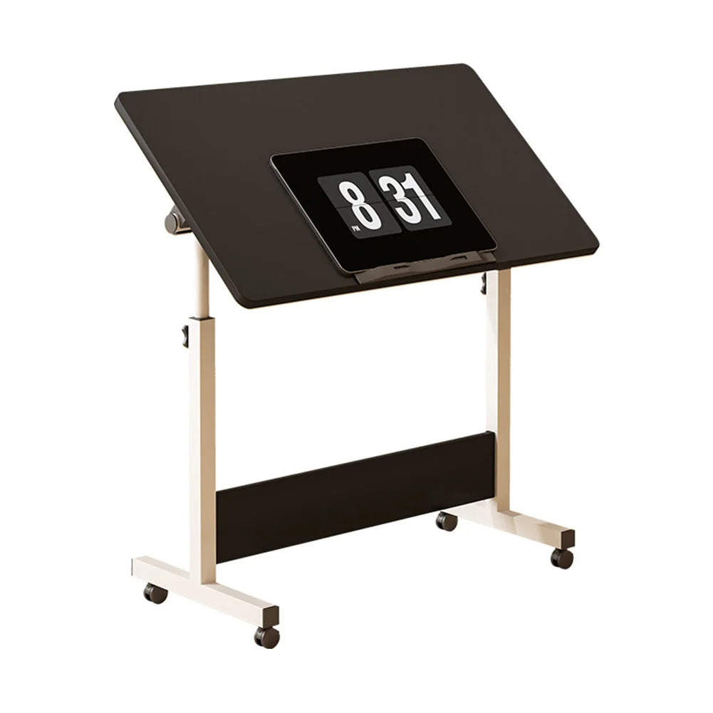 Adjustable Mobile Standing Desk with Wheels – 80x40cm