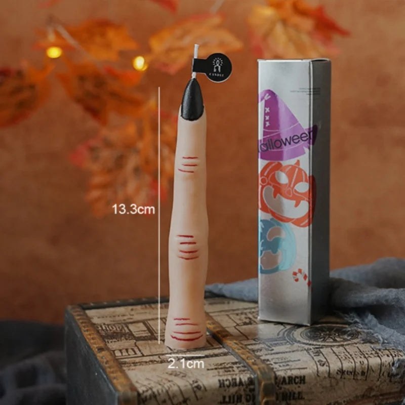 Halloween Aromatherapy Candles Spooky Skull Bone Fingers Pumpkin Candle 3D Flame Candles Festival Home Decoration Gifts