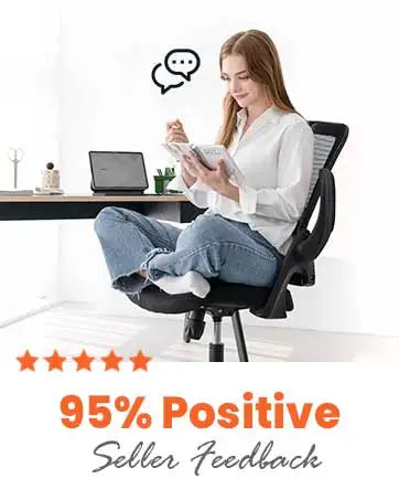 NEO CHAIR Ergonomic Adjustable Home Office Desk Chair High Back Computer Gaming Mesh Chair Comfy Task Adjustable Arms Lumbar