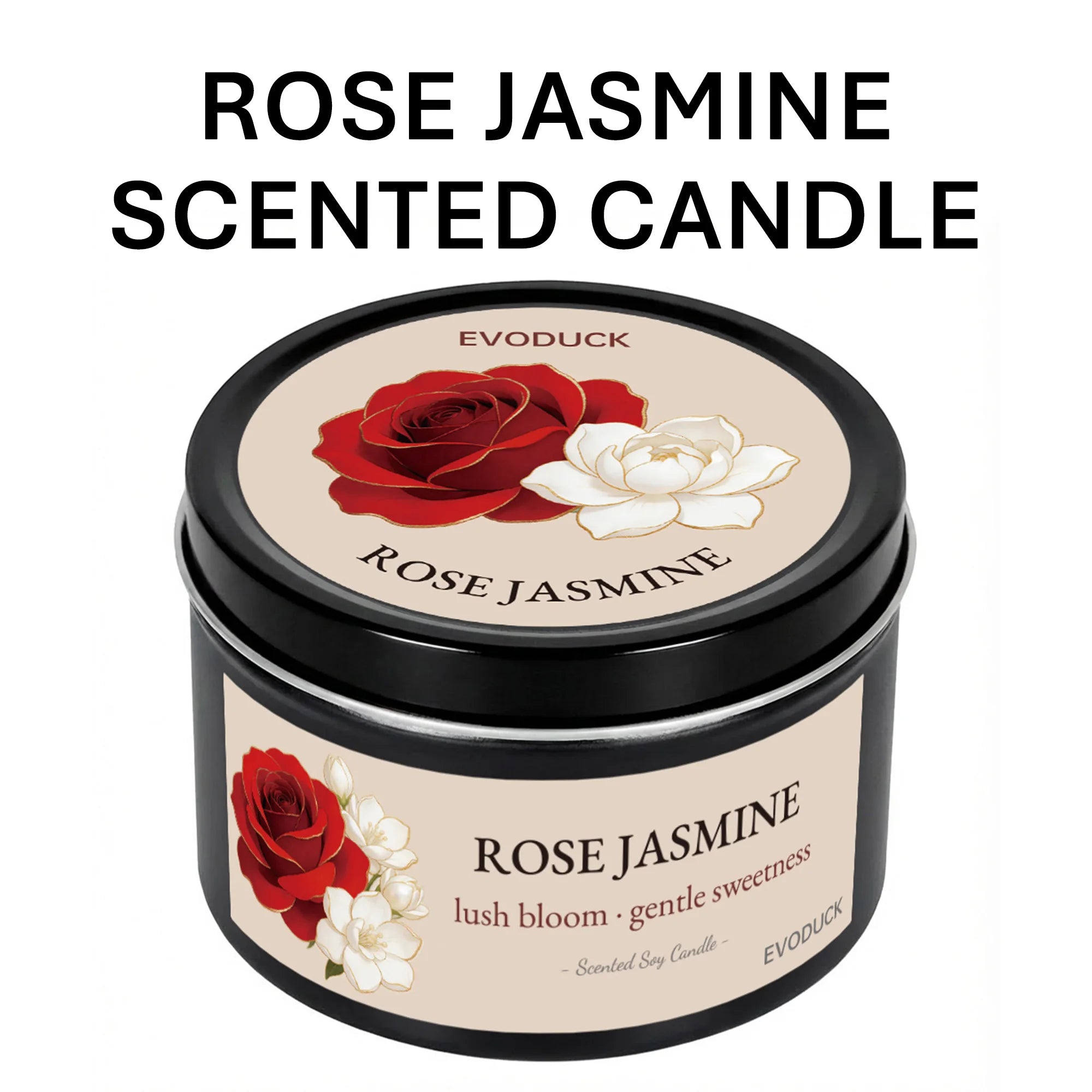 White Tea & Peony Candle – 3oz Soothing Gift for Women