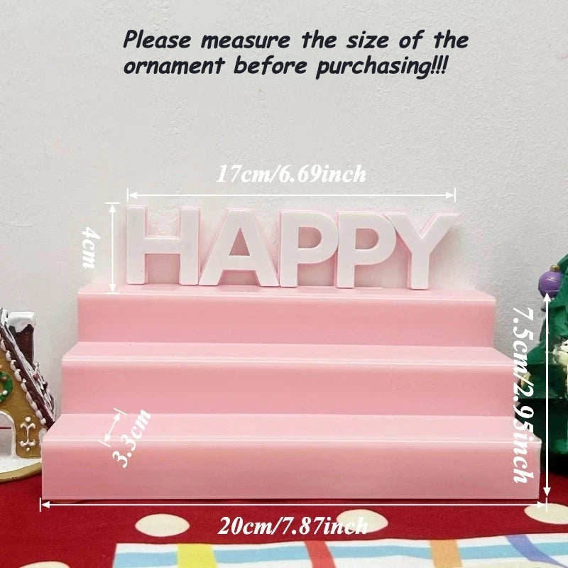 Kawaii Red Apple Mini Display Storage Box Creative Rack Storage Rack Desktop for Trendy Figure Pops Mart Blind Box Wholesales