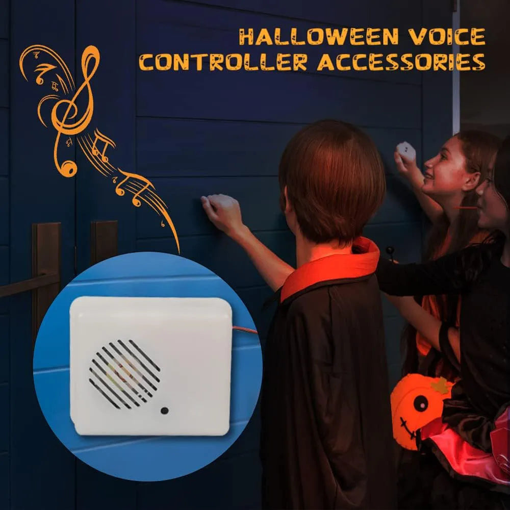 Sound Sensor Halloween Scream Speaker Horror Screaming Tricky Voice-activated Props Scary Sound Sensor For Party Decoration