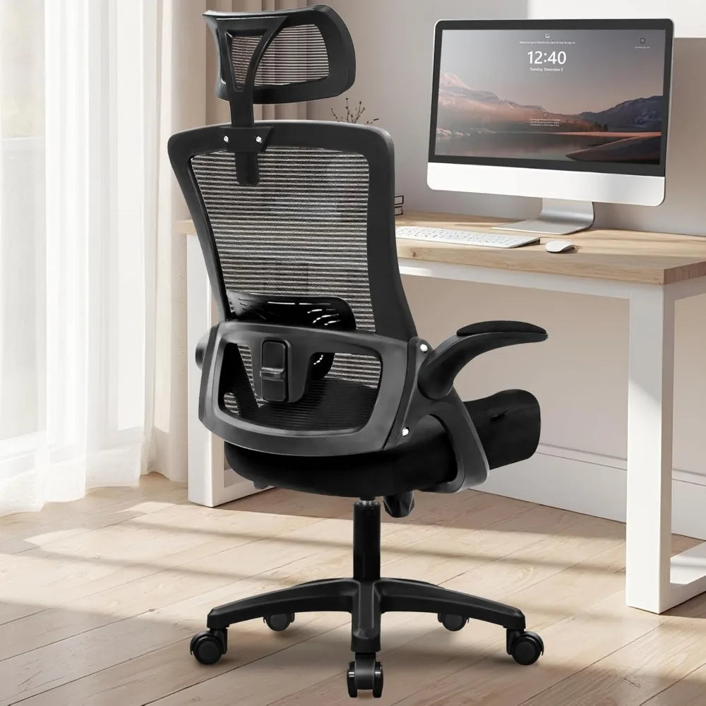 NEO CHAIR Ergonomic Adjustable Home Office Desk Chair High Back Computer Gaming Mesh Chair Comfy Task Adjustable Arms Lumbar