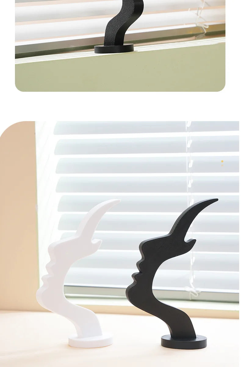 Creative Face-Shaped Eyeglass Holder, Minimalist Desktop Glasses Stand Organizer