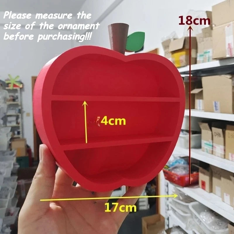 Kawaii Red Apple Mini Display Storage Box Creative Rack Storage Rack Desktop for Trendy Figure Pops Mart Blind Box Wholesales