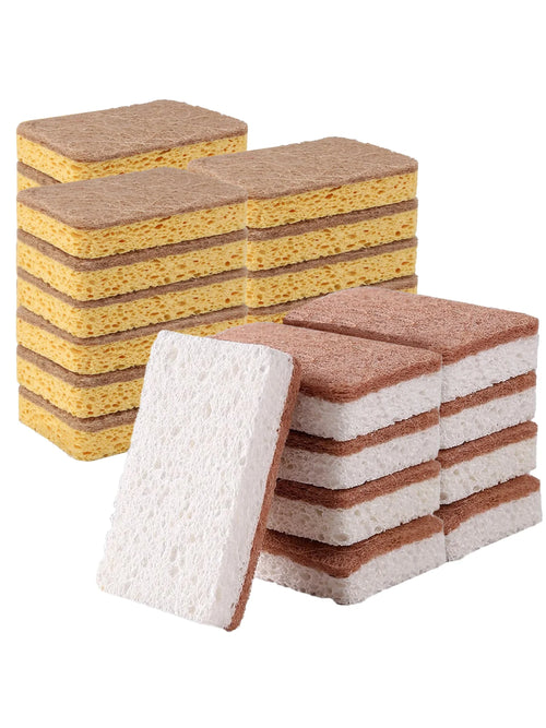 Natural Coconut Fiber Scrub Brush (6 Pieces)