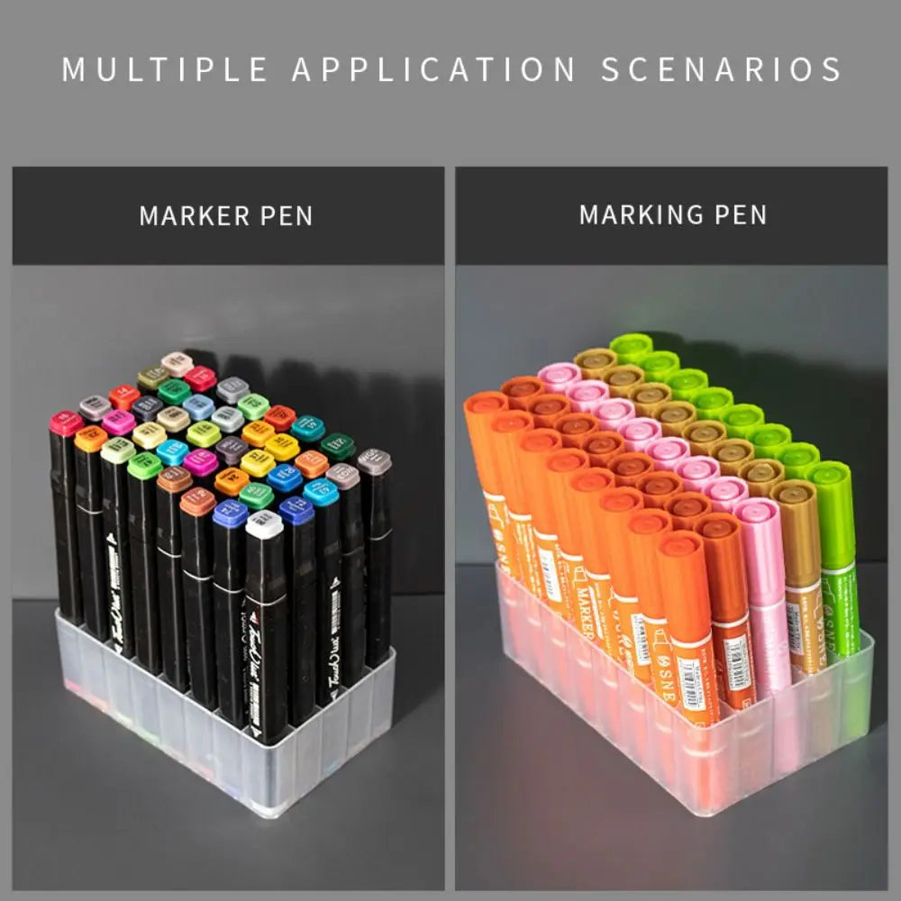 Large 12-100 Slot Pen & Brush Holder – Multifunction Stand