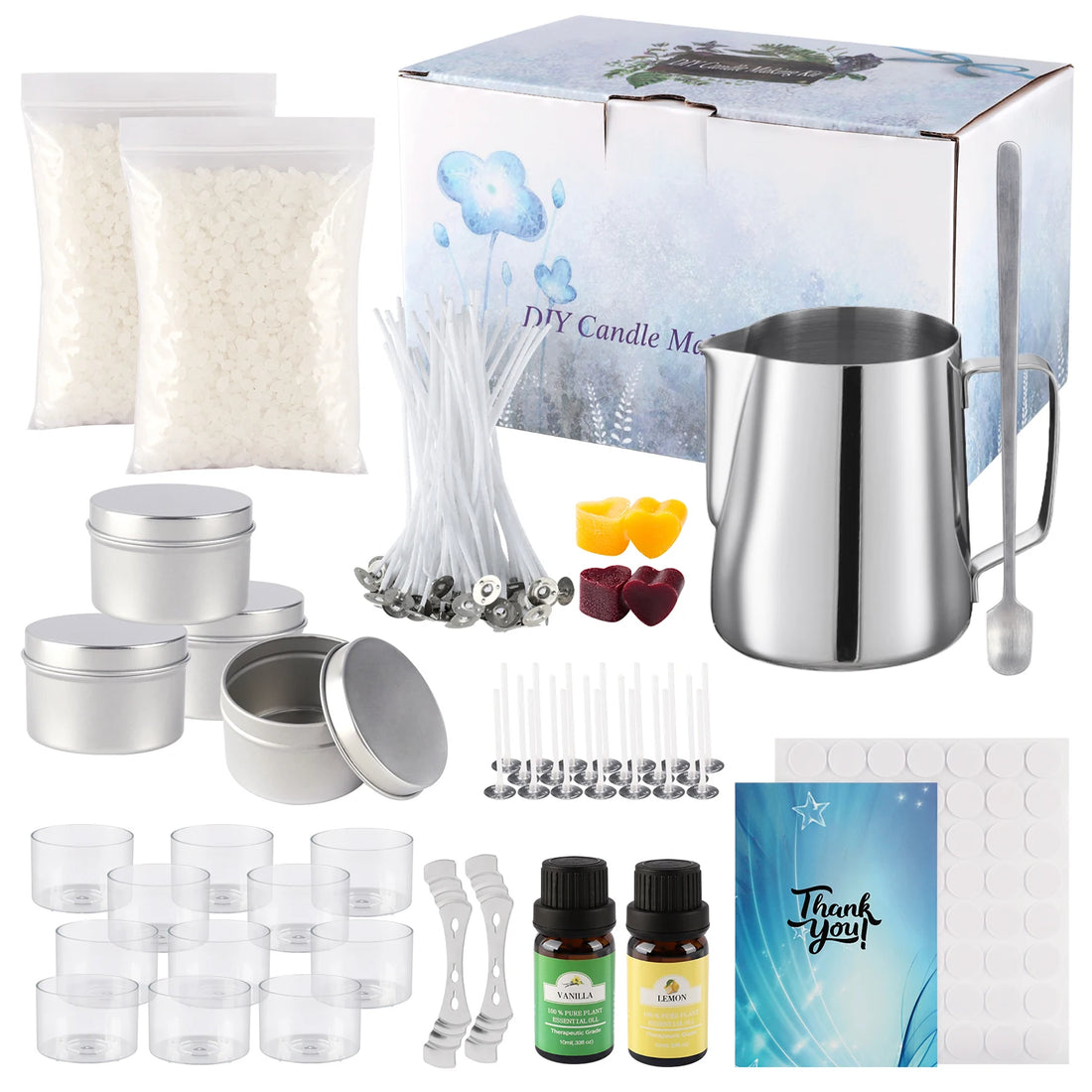 DIY Soy Candle Kit with Essential Oils – Handcrafted Aroma